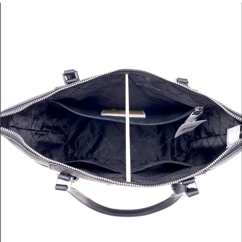 Michael Kors Charlotte Tote Shoulder Bag Black